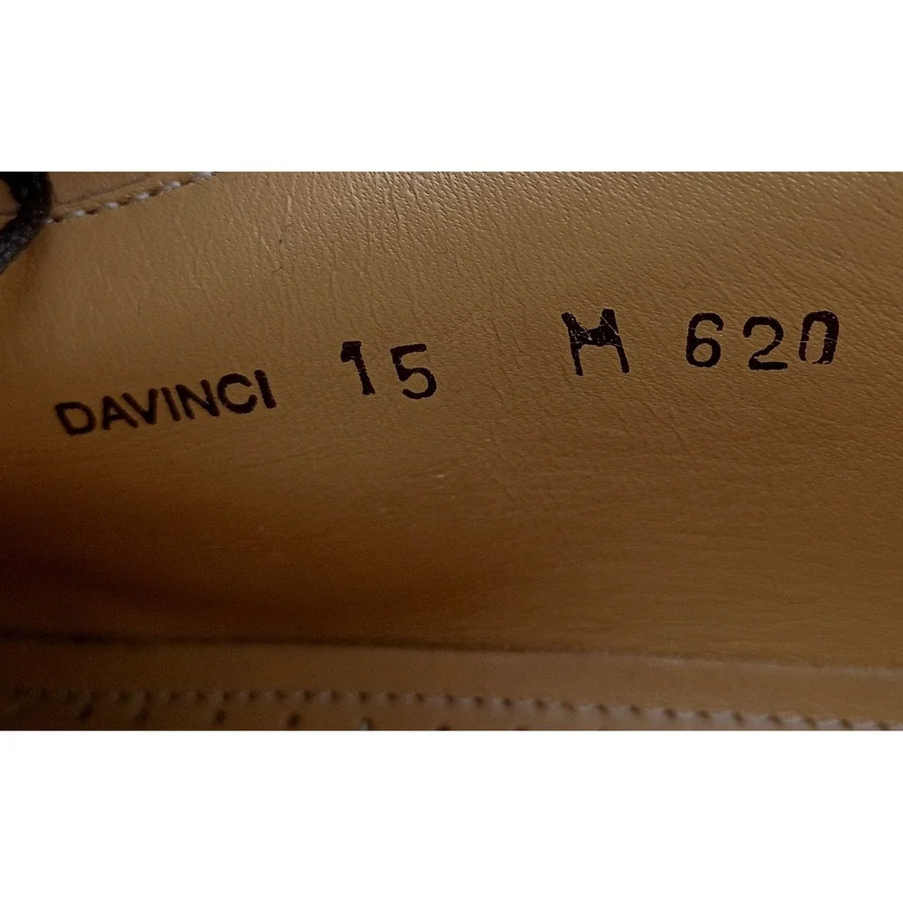 Mezlan Davinci 620 Brown Leather Square‎ Toe Oxford Dress Shoes Mens 15 M Spain